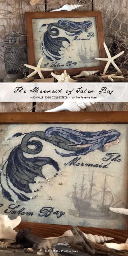 The Primitive Hare - The mermaid of Salem Bay / Русалка Салемского залива, схема для вышивания крестом