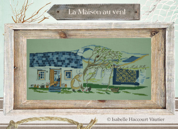 Isabelle Vautier - VAL04 La maison au vent, схема для вышивания крестом, купить Isabelle Vautier - VAL04 La maison au vent, схема для вышивания крестом