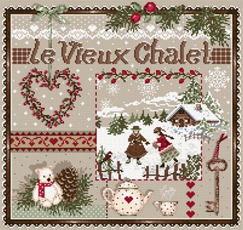 Madame la Fee, Le Vieux Chalet, Старое шале, схема для вышивания крестом, купить, французская вышивка