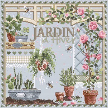 Madame la Fee - Jardin d'Hiver / Зимний сад, схема для вышивания крестом