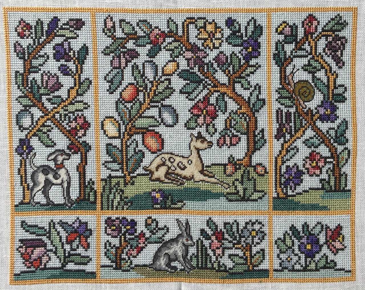Reflets de soie - Jardin d'Eden / Сад Эдем, схема для вышивания крестом