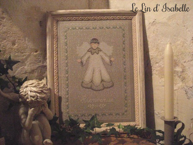 Le lin d'Isabelle - Ange Bienvenue / Ангел, добро пожаловать, схема для вышивания крестом