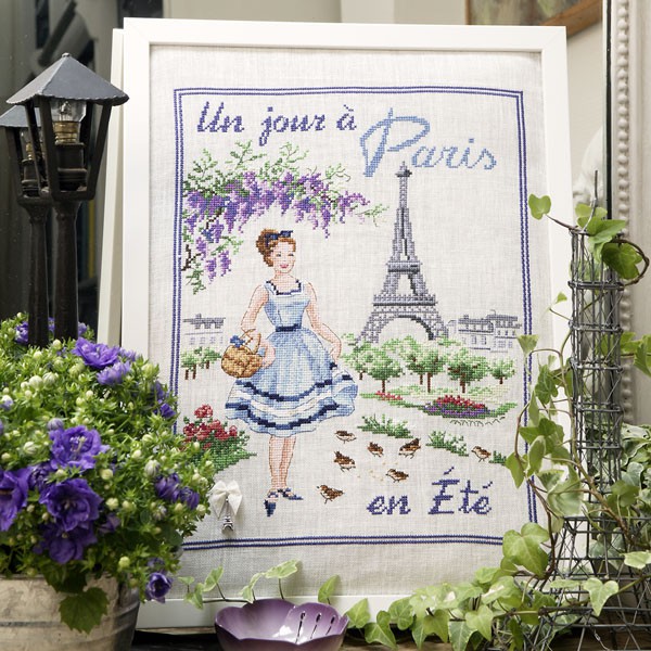 Летний день в Париже / Un jour a Paris en ete - Les Brodeuses Parisiennes, набор для вышивания крестом