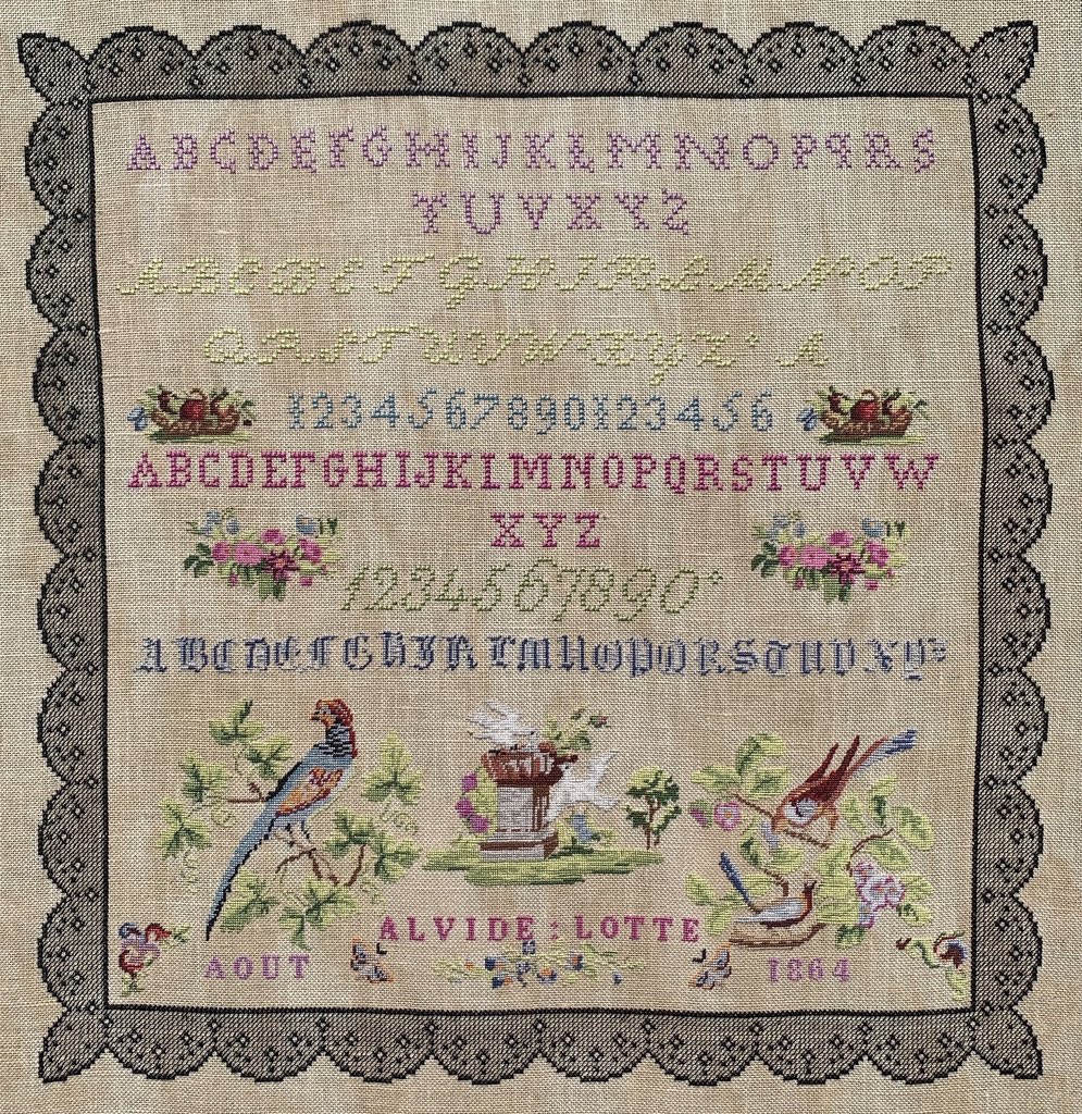 Reflets de soie - Alvide Lotte 1864, схема для вышивания крестом