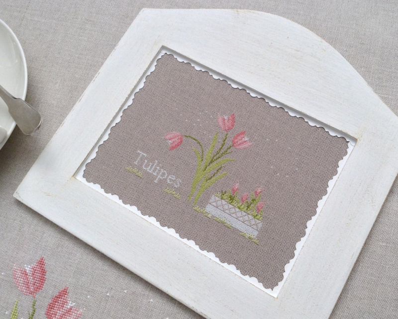 Jennifer Lentini - 1814 Tulipes / Тюльпаны, схема для вышивания крестом