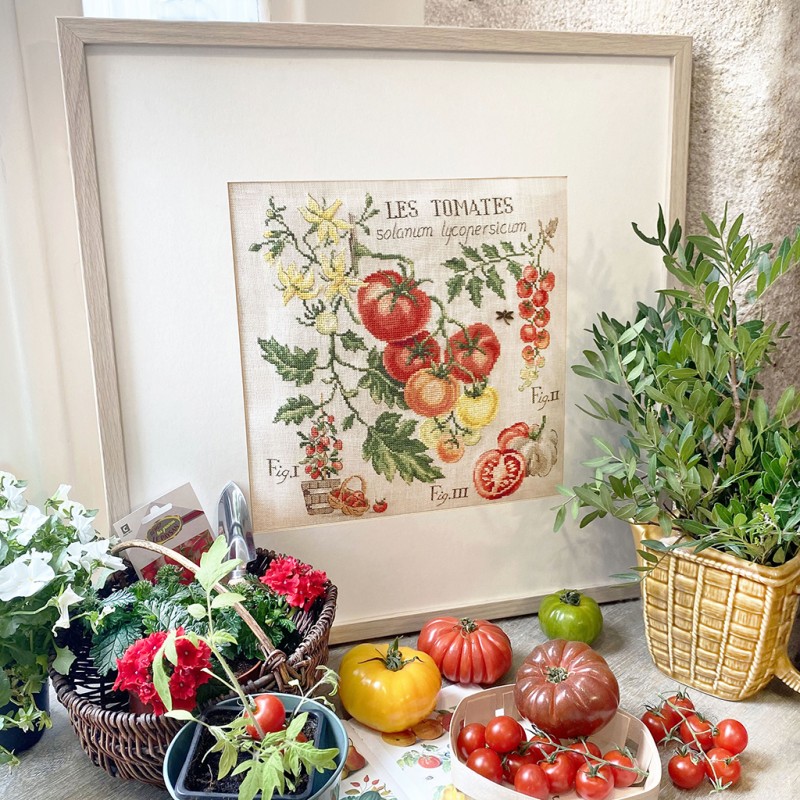 Помидоры / Томаты / Etude aux tomates - ботаника Veronique Enginger, набор для вышивания крестом Les brodeuses parisiennes