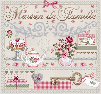 Madame la Fee - Maison de Famille / Семейный дом, схема для вышивания крестом, купить Madame la Fee - Maison de Famille / Семейный дом, схема для вышивания крестом