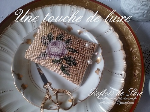 Reflets de soie - Une touche de luxe / Прикосновение роскоши, набор для вышивания бисером