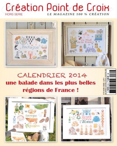 Creation point de croix №35HS (Agenda 2014): Une balade dans les plus belles regions de France