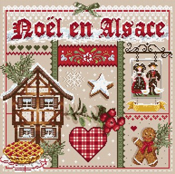 Madame la Fee, Noel en Alsace, схема для вышивания крестом, купить, французская вышивка