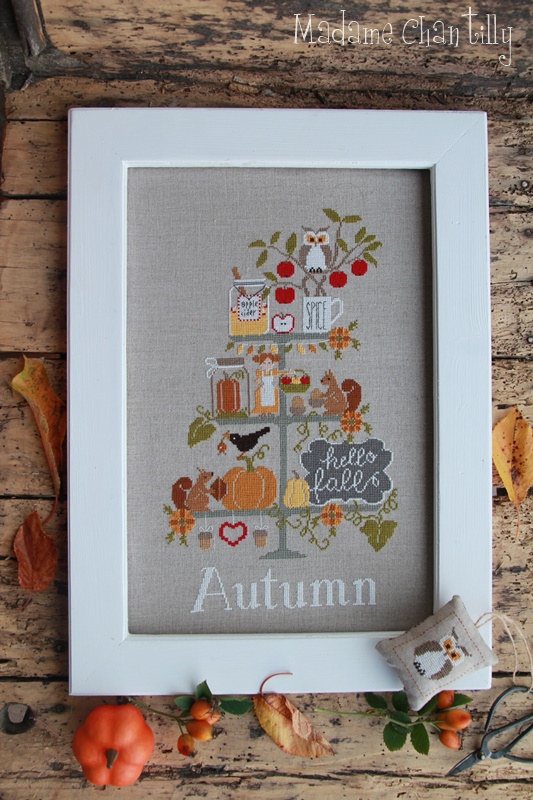 картинка Madame Chantilly - Celebrate autumn / Осень, схема для вышивания крестом 