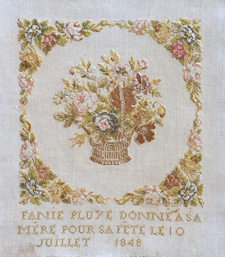 Reflets de soie - Fanie Pluye 1848, схема для вышивания крестом