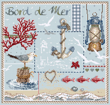 Madame la Fee - Bord de Mer / Морской берег, схема для вышивания крестом