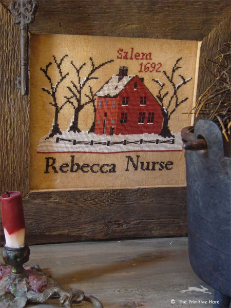 The primitive hare - Rebecca Nurse, схема для вышивания крестом