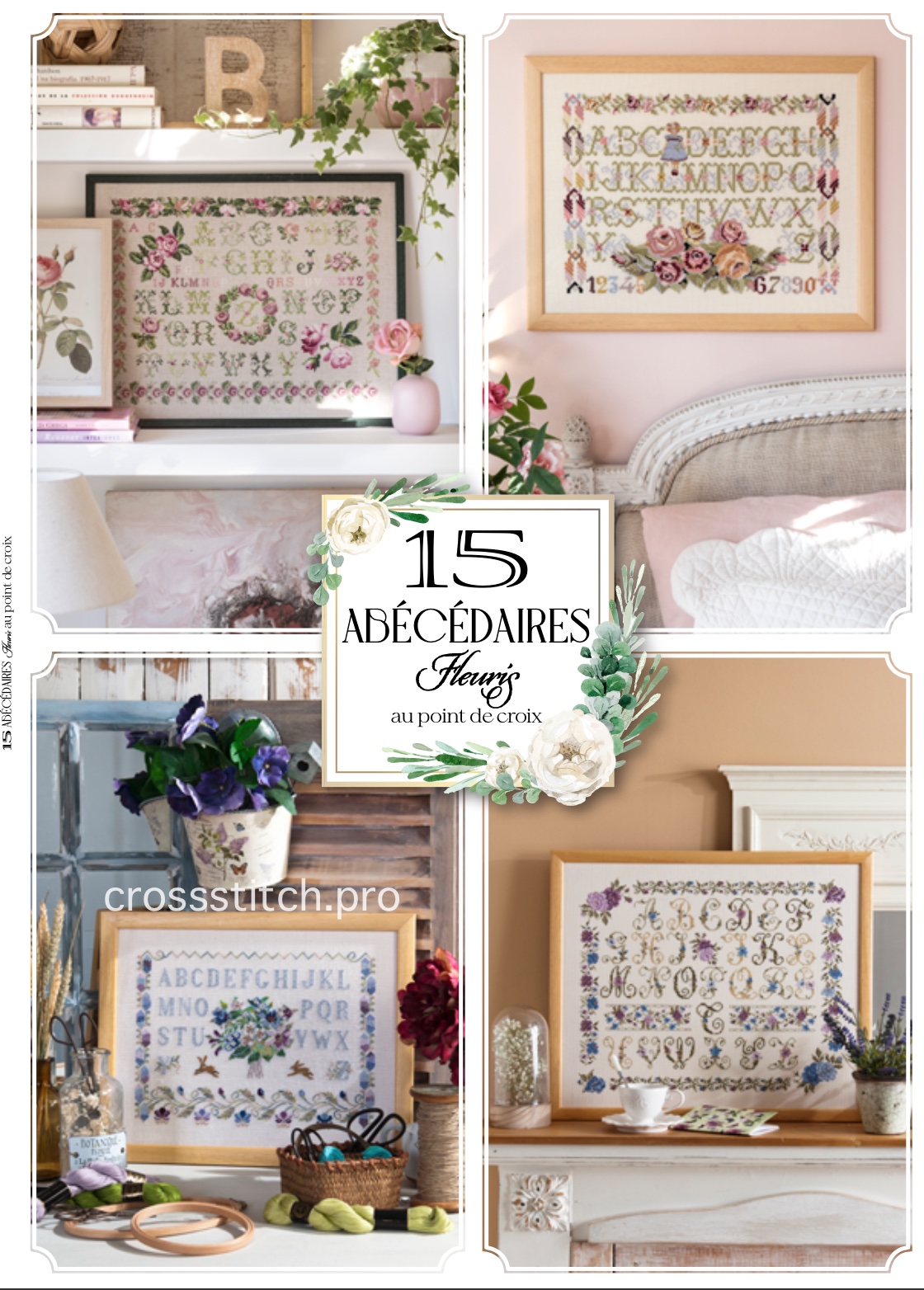 15 Abecedaire Fleuris / 15 цветочных алфавитов