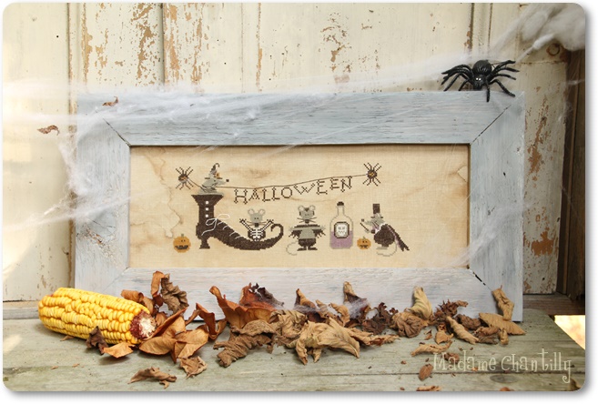 картинка Madame Chantilly - Halloween Mouses / Мышиный хэллоуин, схема для вышивания крестом 