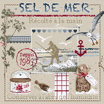 Madame la Fee - Sel de Mer / Морская соль, схема для вышивания крестом