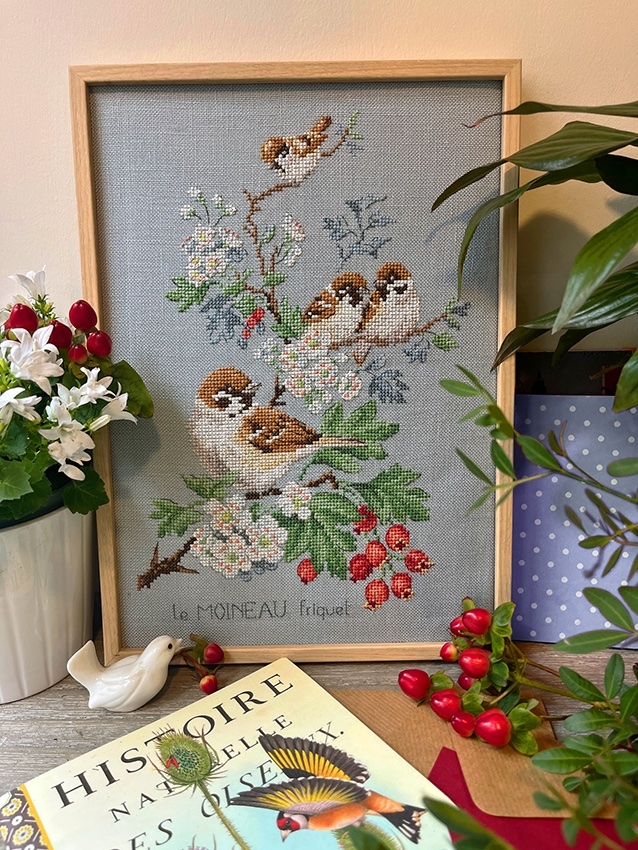 Etude aux Moineaux / Воробьи - набор для вышивания крестом Les brodeuses parisiennes / Парижские вышивальщицы