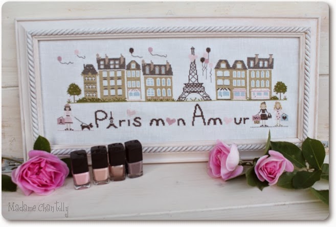 Madame Chantilly - Paris mon Amour / Париж - моя любовь - схема для вышивания крестом
