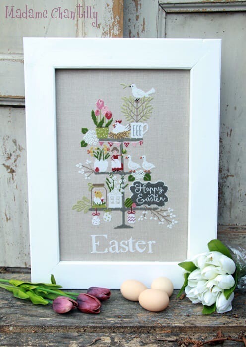 картинка Madame Chantilly - Celebrate Easter / Пасха, схема для вышивания крестом 