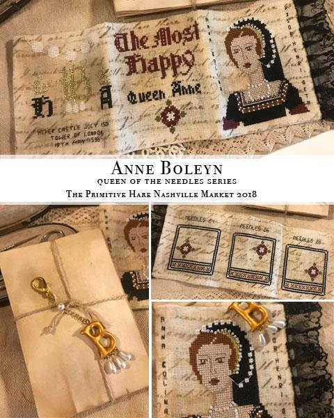 The primitive hare - Anne Boleyn queen of the needles, схема для вышивания крестом