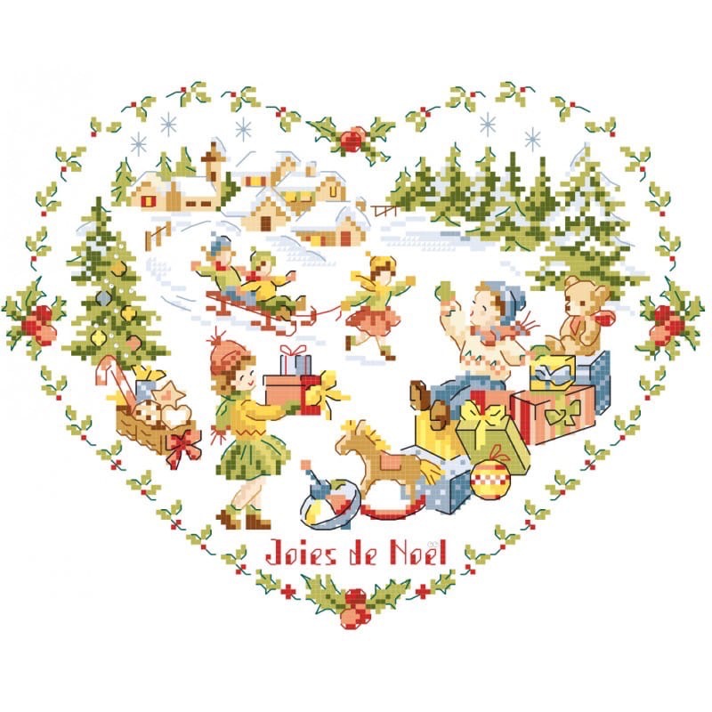 Joies de Noel / Рождественские радости - Les brodeuses parisiennes, схема для вышивания крестом