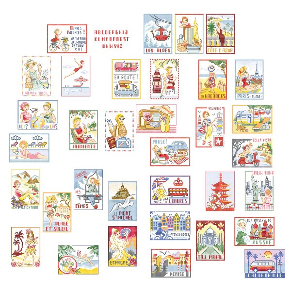 Les brodeuses parisiennes - Vintage holidays story in 34 charts
