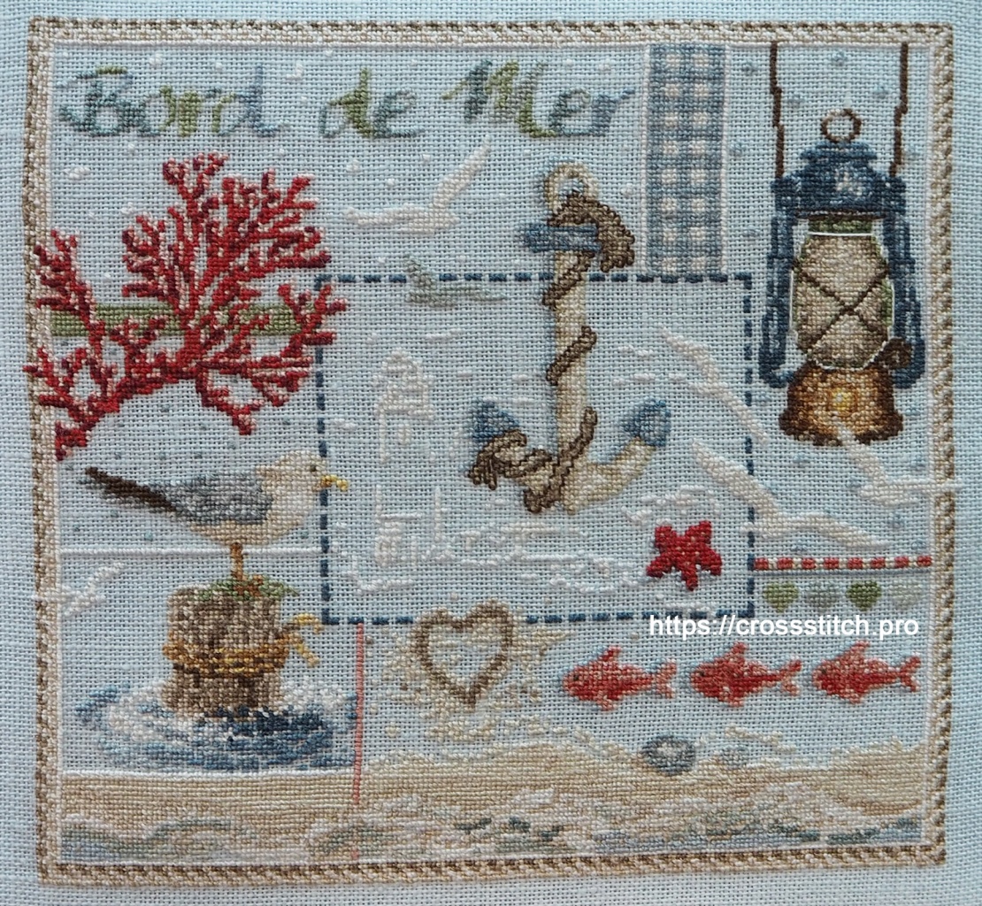 Madame la Fee - Bord de Mer / Морской берег, вышивка крестом, вышивка петитом