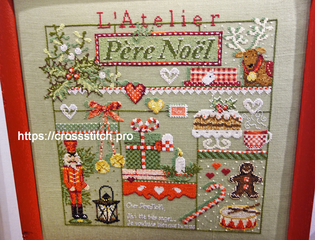 Madame la Fee - L'Atelier du Pere-Noel / Мастерская Деда Мороза, вышивка крестом