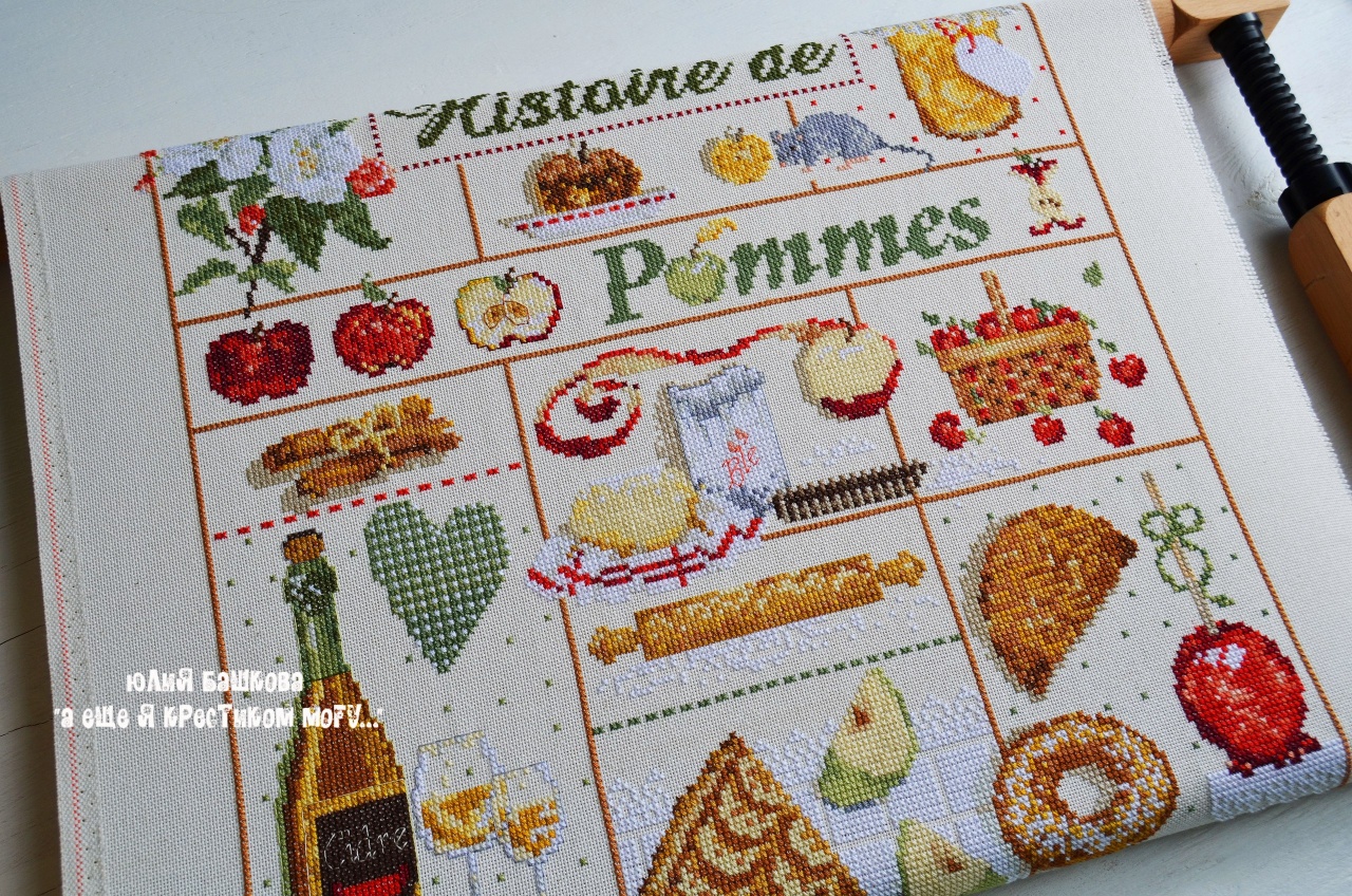 Madame la Fee - Histoire de Pommes / История яблок, вышивка крестом